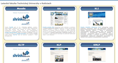 Desktop Screenshot of leteckafakulta.sk